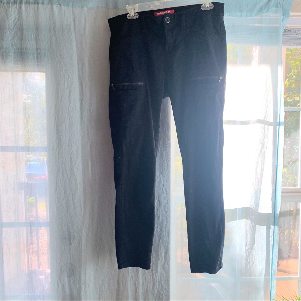 Punk black ankle jeans